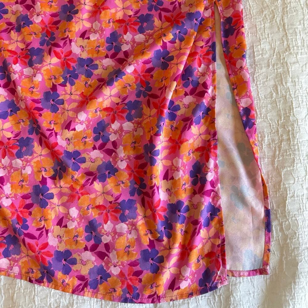 FORE Rio Midi Sheath Dress In Pink Multi Floral Womens Size S *EUC - Picture 12 of 12